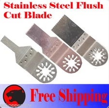 3  SS Flush Oscillating Multi Tool Saw Blade For  Wood Metal Cutting Diy