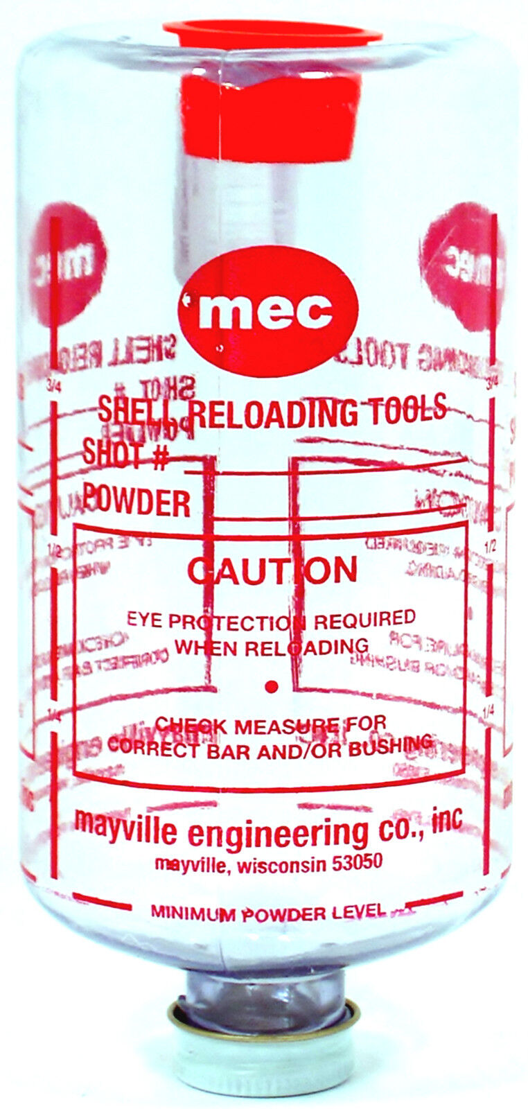 MEC 6 INCH SHOT, POWDER BOTTLE