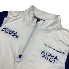 NEW Prosphere Men's Performance 1/4 Zip Pullover White/Purple • Medium