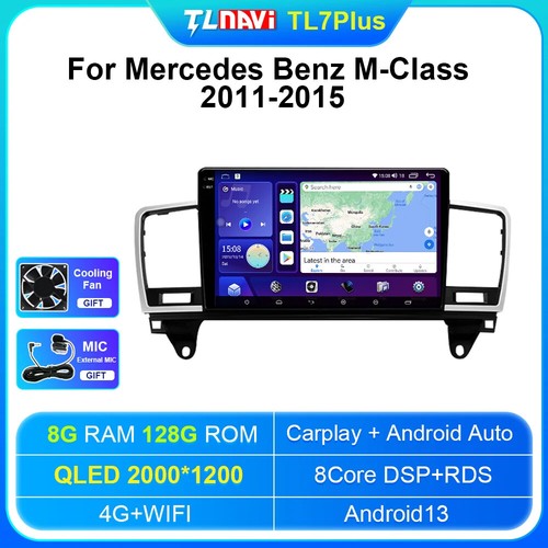 For Mercedes Benz M-Class M Class W166 ML Android 13 Car Stereo Radio GPS Navi - Picture 32 of 32