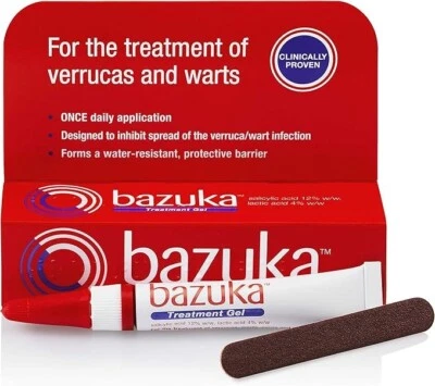 Bazuka Wart Remover Freeze Gel Verucca Treatment Easy Effective Foot Care UK # 1