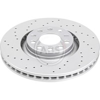 A.B.S. 2X Bremsscheibe Vorne 320 Gelocht/Innenbel. FüR Audi A4 8EC B7