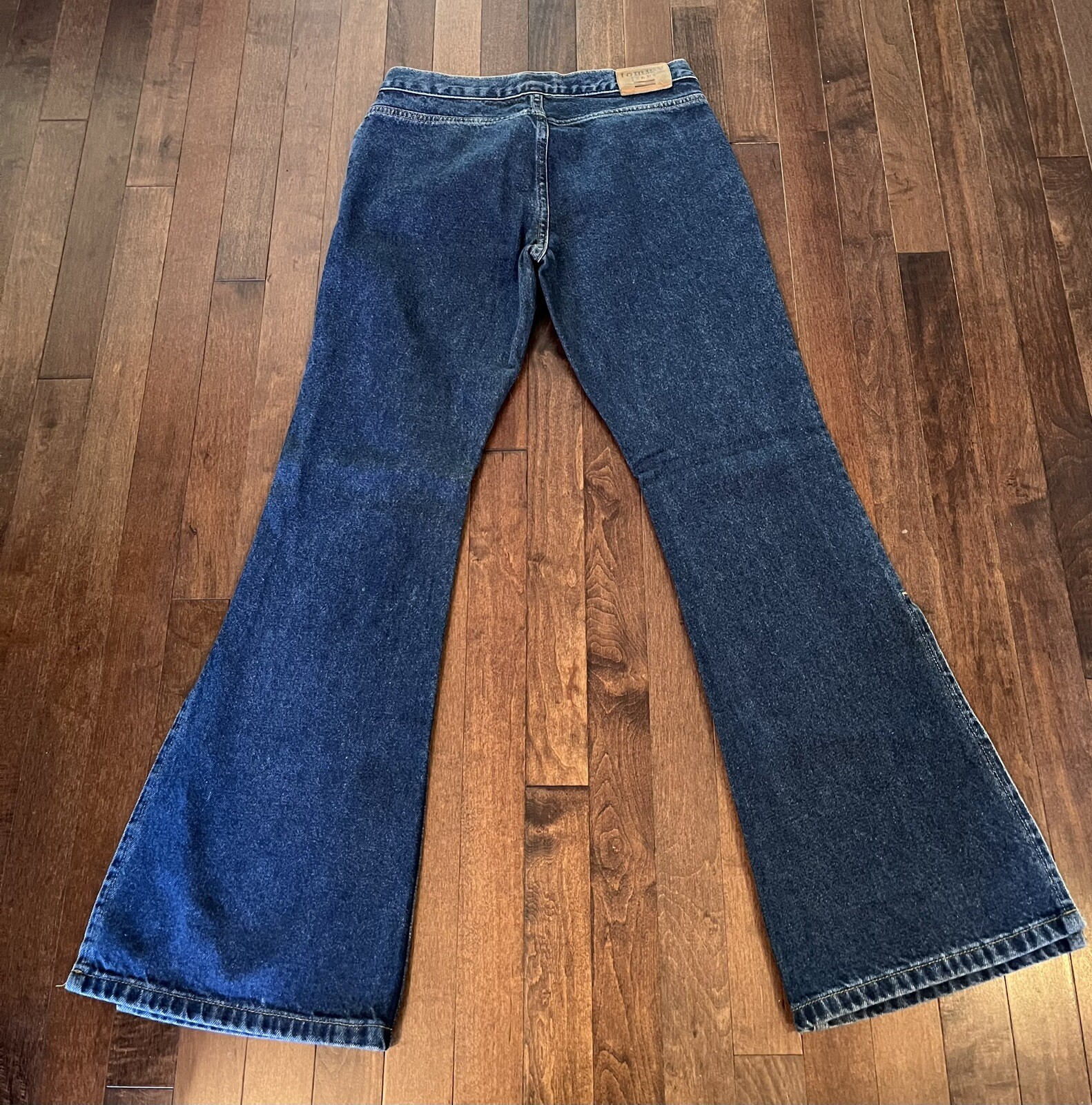 split bell bottom jeans
