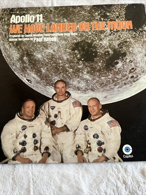 Apollo 11 Vinyl Record- We Have Landed on the Moon- Album Space- TESTED & WORKS!