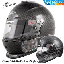 ZAMP - RZ-64C Carbon Fiber SA2020 Helmet | Matte or Gloss | Auto / Karting Snell