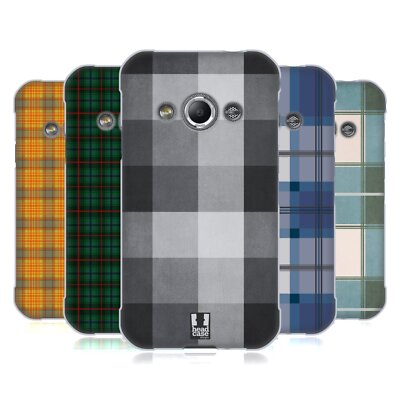 HEAD CASE DESIGNS PLAID - PATTERN COLLECTION SOFT GEL CASE FOR SAMSUNG PHONES 4