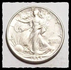 1934-D WALKING LIBERTY HALF DOLLAR White w/Some Luster Nice AU #7D38 .900 Silver