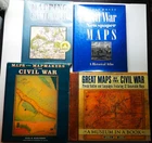 4 Civil War Maps books  collection