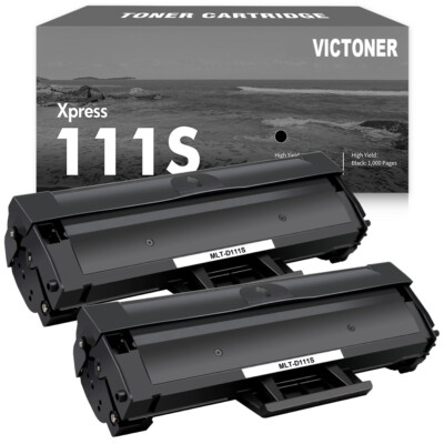 2pk Toner Cartridge MLTD111S MLT-D111S For Samsung 111S Xpress M2070FW M2020W