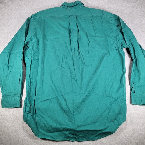 Ralph Lauren Blaire Long Sleeve Button Up Shirt Mens Large Green - Picture 4 of 8