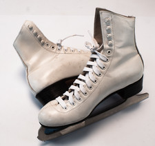 White Riedell Red Wing Ice Skates John Wilson Blade Size N-5