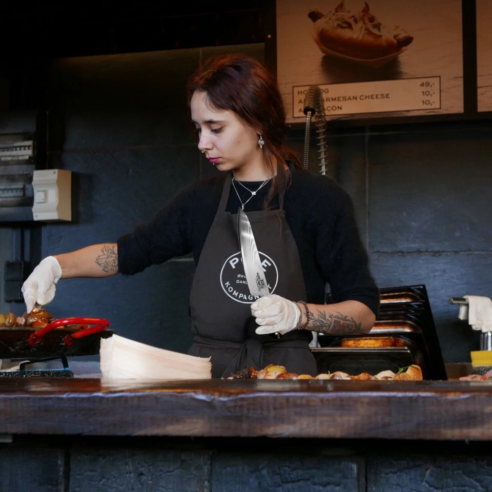 Faca de cozinha KUMA japonesa aço damasco Chef - profissional afiada 8” - Imagem 4 de 4