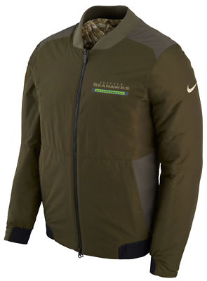 Nike Seattle Seahawks Salute to Service Reversible Bomber Jacket