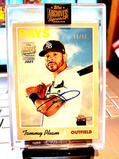 2021 Topps Archives #50/65 Tommy Pham Topps Archives Signature #149 