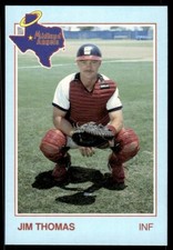 1988 Grand Slam Baseball Card Jim Thomas A Midland Angels #23