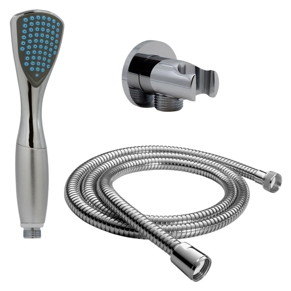 Handbrause + Wandanschlussbogen mit Brausehalterung/ Brauseschlauch