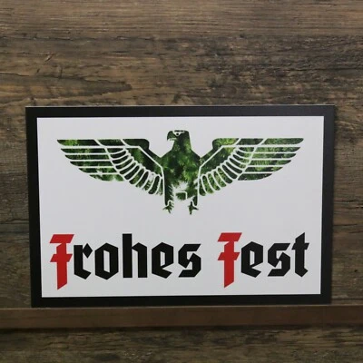 OLDSCHOOL-ROAD-SIGN O.R.S. Schild 20x30 Frohes Fest Weihnachten Geschenk Deko Reichsadler Wehrmacht Jule