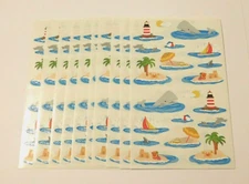 Mrs. Grossman's Stickers Lot of 10 Sheets ~On The Water Fun~ Reflections 2013