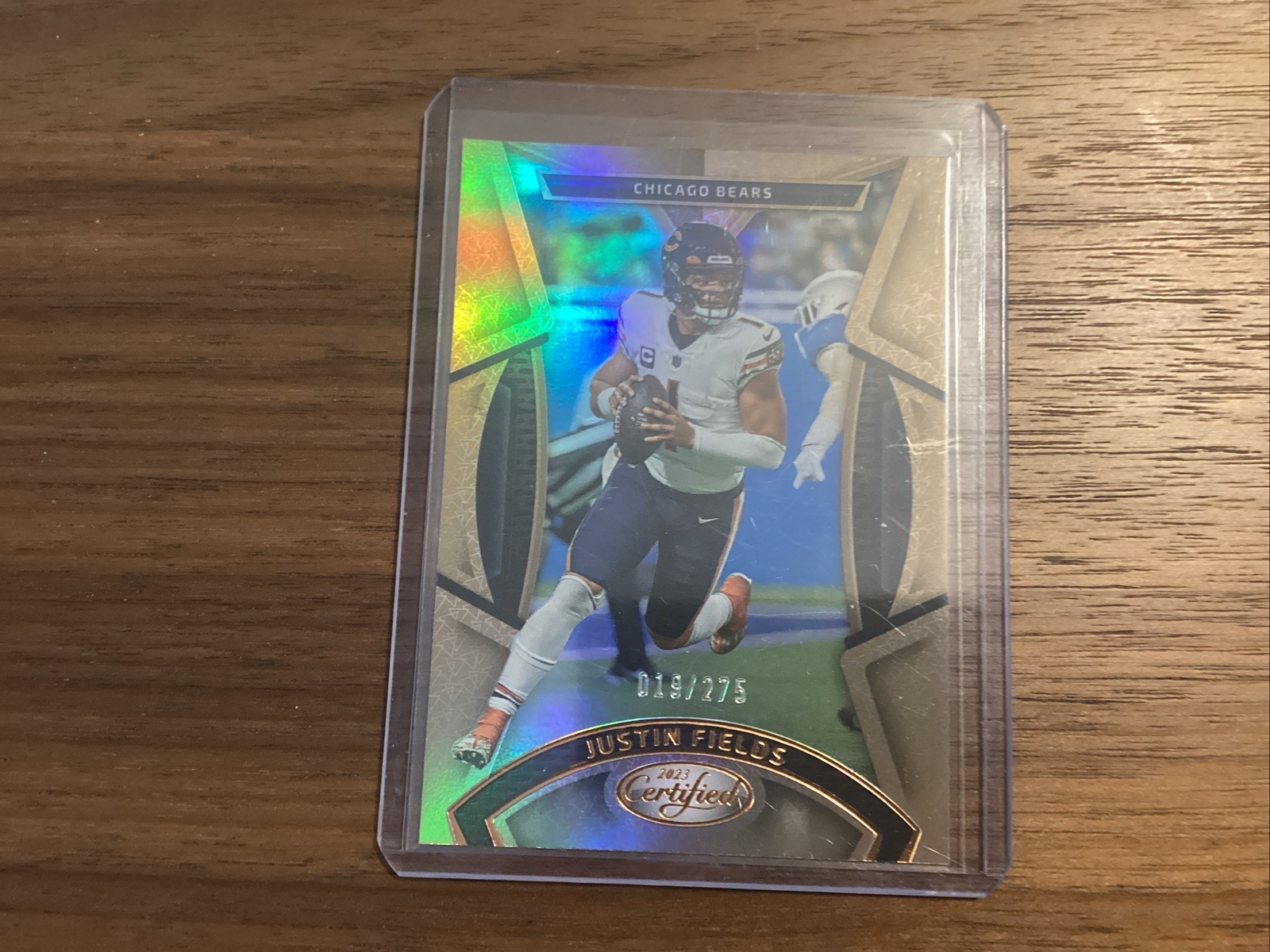 2023 Panini Certified Justin Fields /275 Bronze Mirror  #80