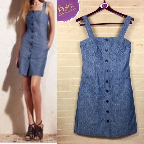 derek lam 10 crosby sleeveless belted denim mini dress Sleeveless Denim Mini Dress