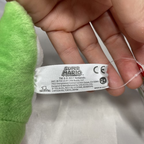 LITTLE BUDDY SUPER MARIO Green Yoshi 7" PLUSH AC03 2017 VHTF All Star Collection - Picture 8 of 9