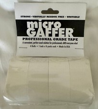 NEW Micro Gaffer Tape Rolls 4 by Visual Departures 1in x 8yds Made In The USA