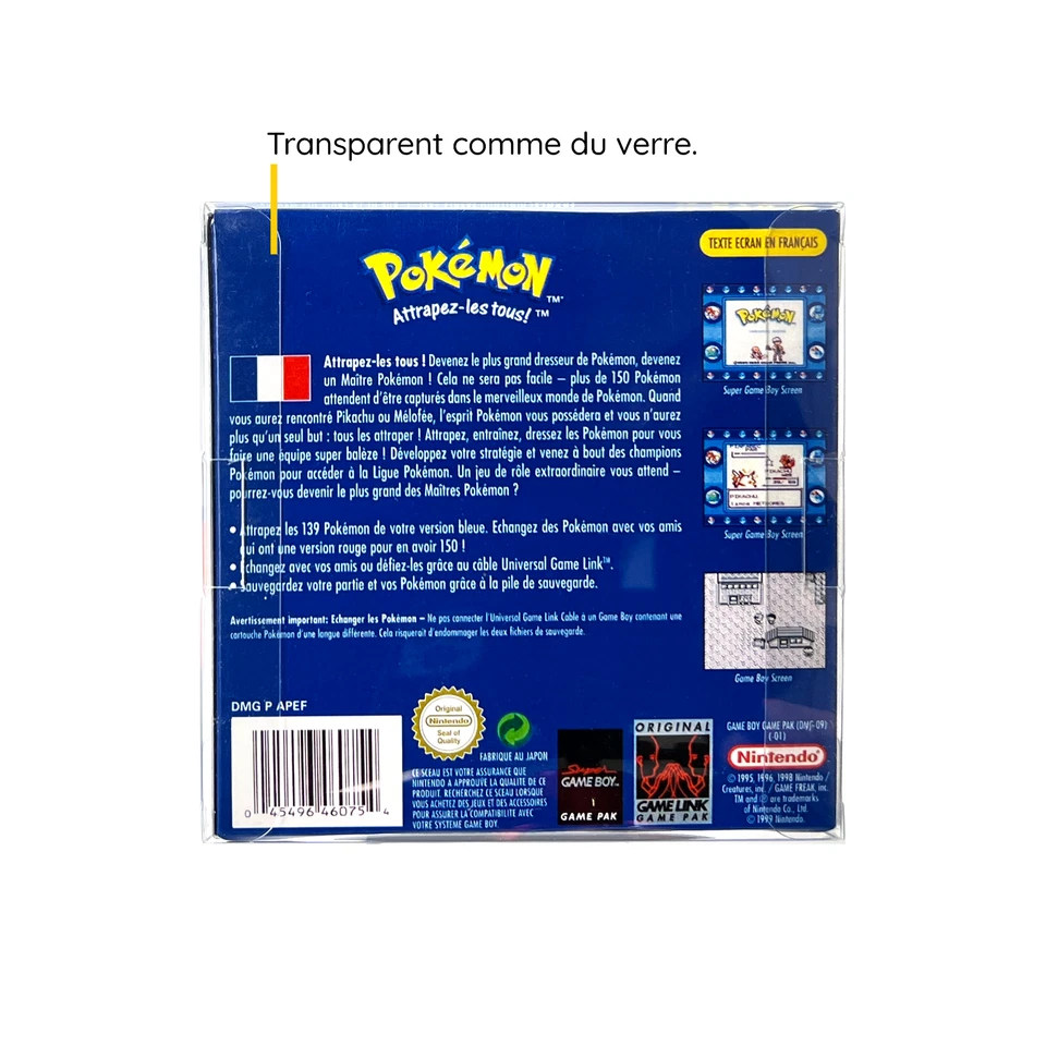 10 Boitiers de Protection Crystal Box Jeux Game Boy Color & Advance 0,3mm Neufs - Photo 3/4