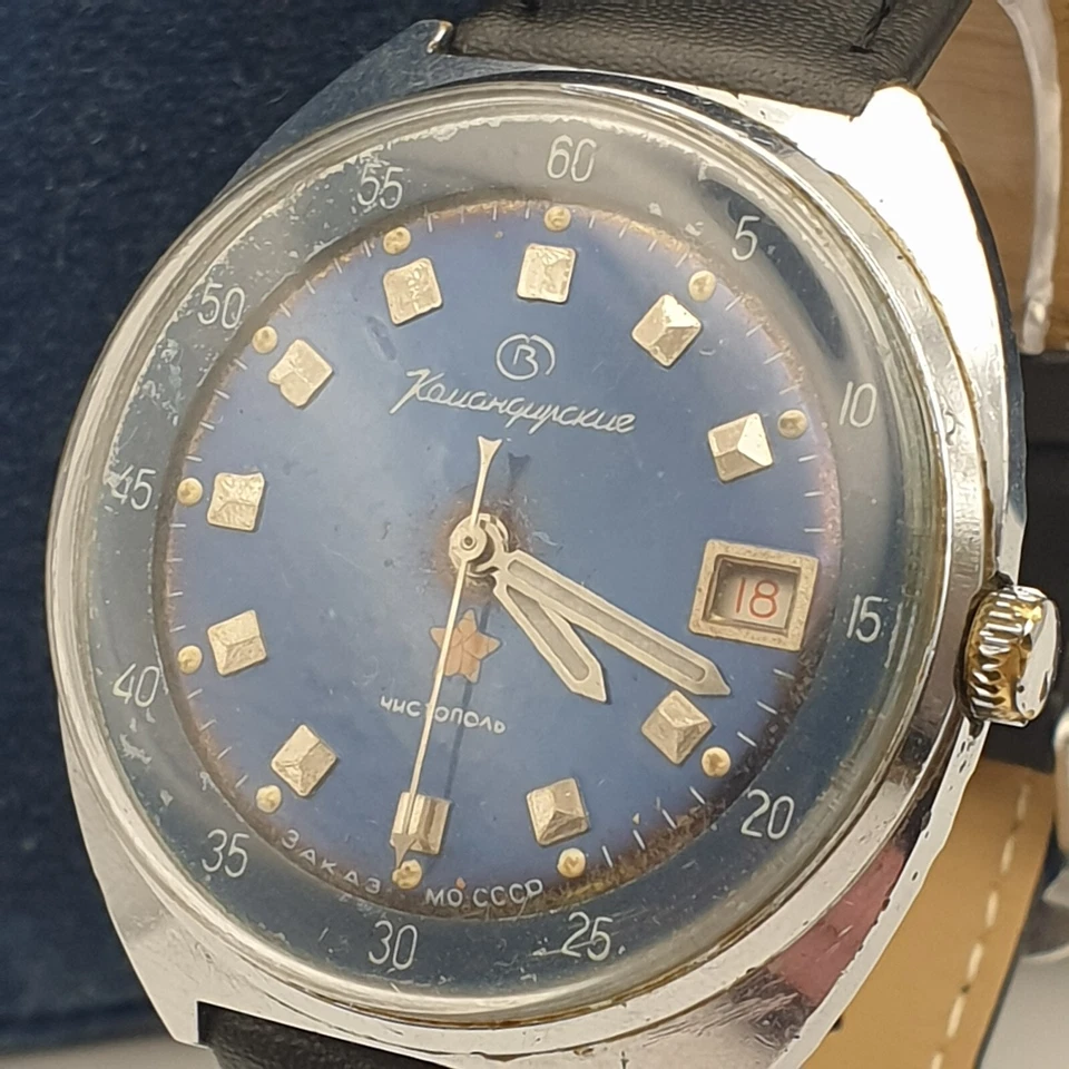 RELÓGIO VOSTOK WOSTOK Komandirskie stop-second mov.2234 REPARADO Zakaz MO USSR - Imagem 2 de 4