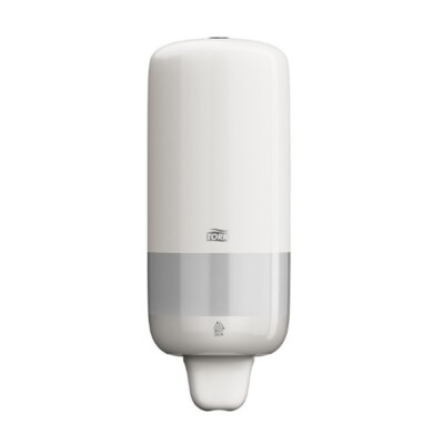 (USED)  TORK S1 DISPENCER liquid soap Dispenser (White) Bathroom hand wash