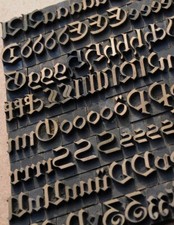 Embossing Lettering 14mm Brass Font Bookbinder Brass Embossing Gilding Fracture