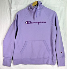 Champion Hoodie Women's Purple Logo Size Medium Pullover Athletic Wear