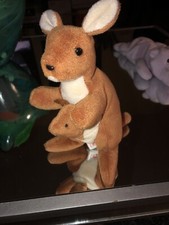 TY Beanie Baby - POUCH the Kangaroo (7 inch) - MWMTs Stuffed Animal Toy No Tag