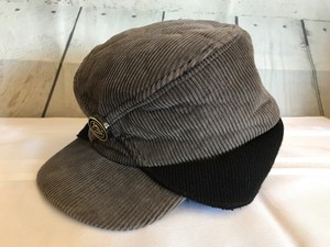 corduroy cap with ear flaps