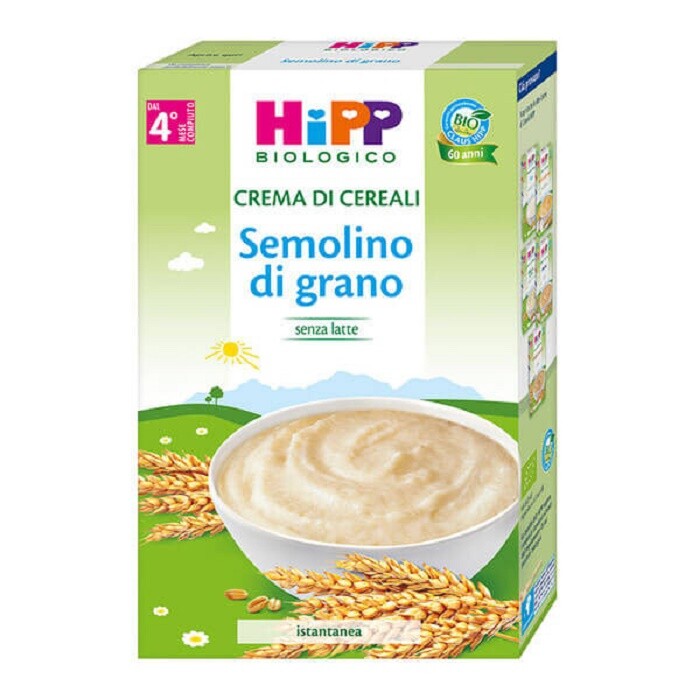 Hipp Biologico Crema Cereali Semolino Di Grano Confezione Da 200Gr