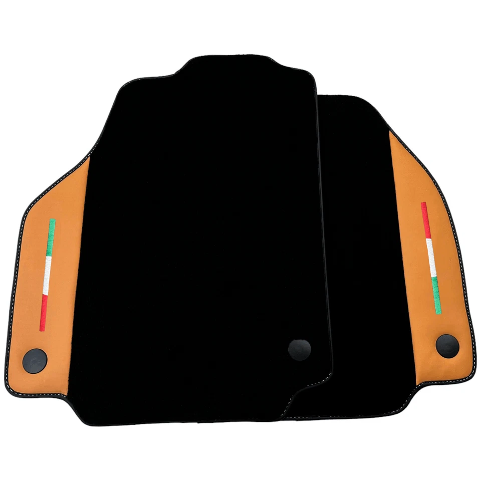 Tapetes de assoalho da marca AutoWin para Ferrari 488 Spider com couro bege Nappa - Imagem 2 de 4