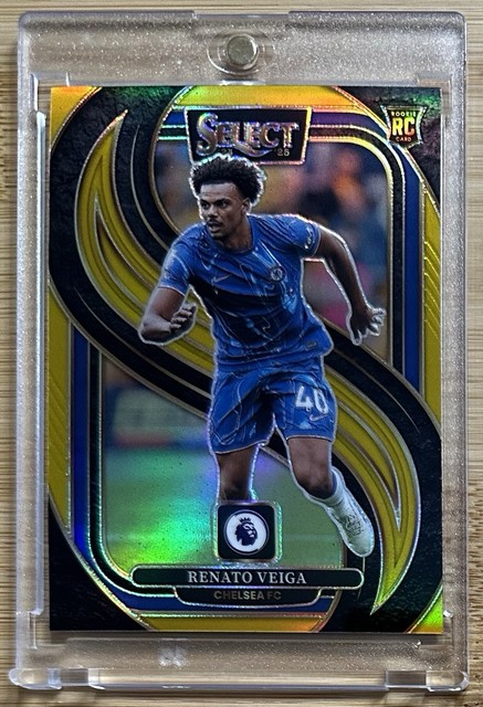 2024-25 Select Premier League Renato Veiga Mezzanine Gold Rookie /10 Chelsea RC