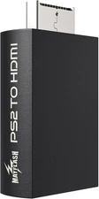 MAYFLASH PS2 to HDMI Converter Adapter, Video with 3.5mm Black 