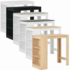 Bartisch mit 3-stufige Lagerregal Bartresen Stehtisch Tresentisch Bistrotisch