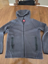 Nike Men's Tech Fleece Hoodie Jacket Medium, Gray, Full Zip, Athletic Sweatshirt