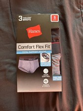 Hanes Briefs Mens  Comfort Flex Fit Tagless 3 Pack Total Support Size S M L 2X