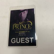 Prince The Official Tribute October 2016 Guest Pass Numbered