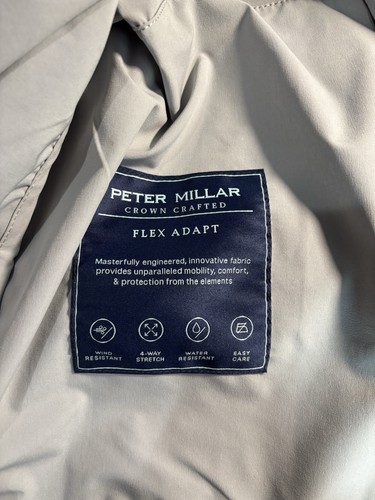 Peter Millar XL Crown Crafted Mens Jacket Gale Flex Adapt Full Zip Shell - Picture 7 of 9