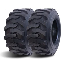 Two 12-16.5 Skid Steer Loader Tire SKS 12x16.5 Heavy Duty 12PR 50% Longer Wear