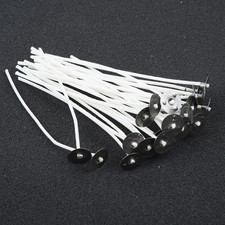 30 Pieces New 10cm/4 Inch White Candle Wicks For DIY Candle Making Cotton Safe