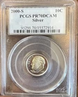 2000-S 10c SILVER PCGS PR70DCAM ROOSEVELT DIME PROOF DEEP CAMEO PR 70 DC
