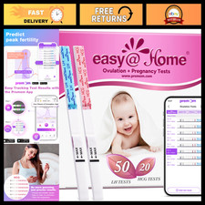 50 Ovulation Test Strips  20 Pregnancy Test Strips Combo Kit - Fertility  Fami