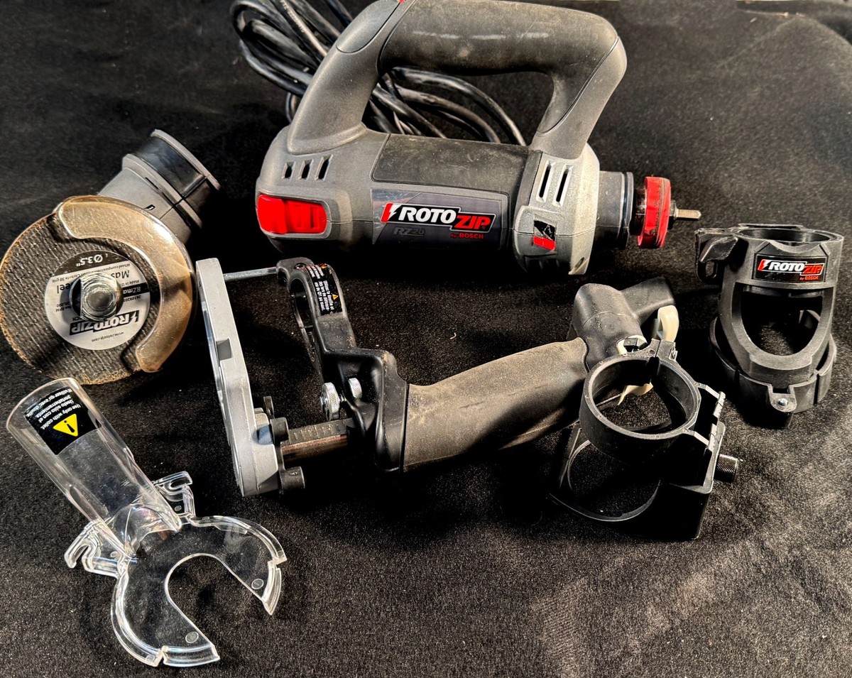 RotoZip RZ20 Spiral Saw Kit w/ Plunge Router, Cut-Off, Case