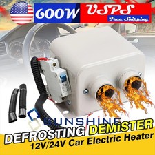 Universal 600w Under Dash Heater 12v Heat W Speed Switch For Car Truck 2 Ports