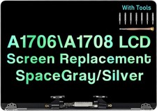 Apple MacBook Pro A1706 A1708 2016 2017 LCD Screen Assembly MQ002LL/A, MQ012LL/A