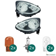 Scheinwerfer Depo schwarz H4 Set passt für Nissan Micra IV K13 ab 13-17